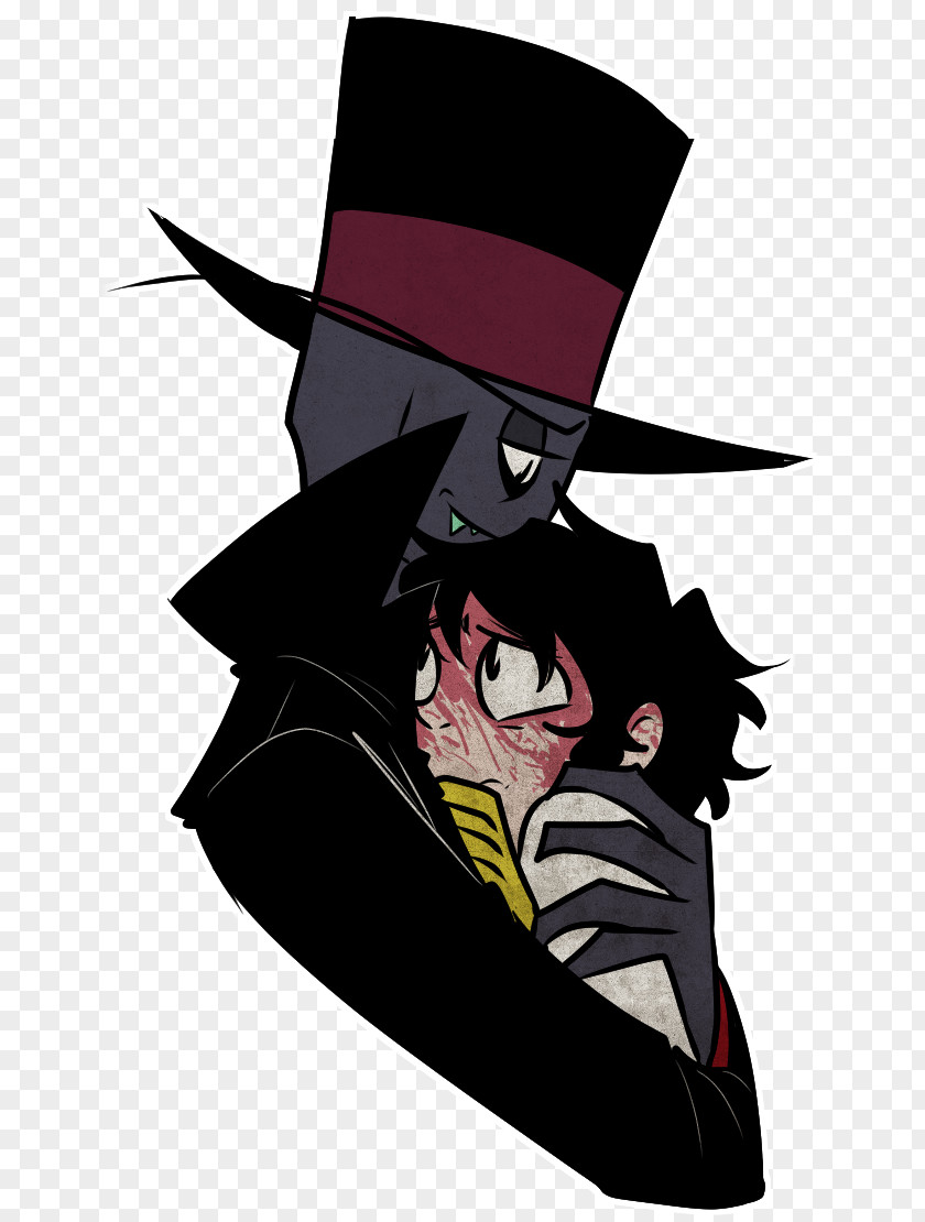 Doctor Hat Black Villain White Art PNG