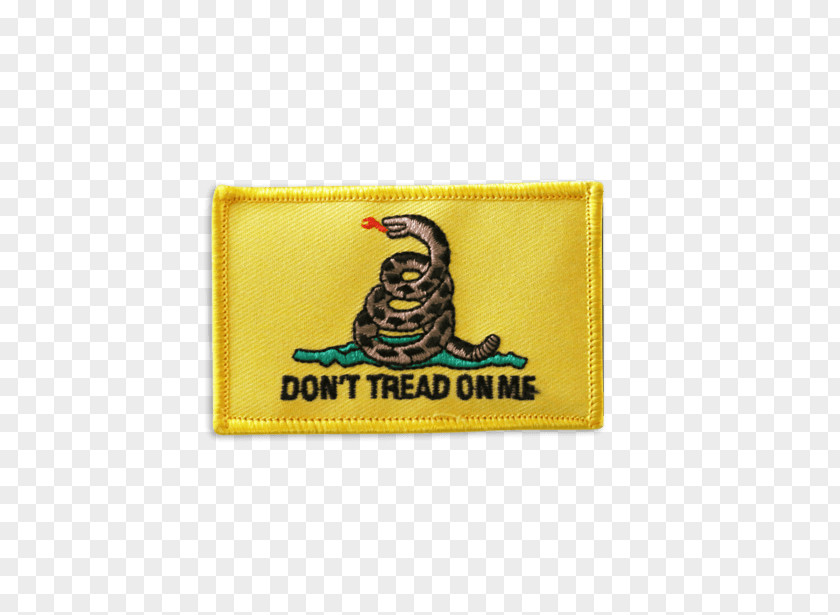 Eastern Diamondback Rattlesnake Gadsden Flag Of The United States Embroidered Patch PNG