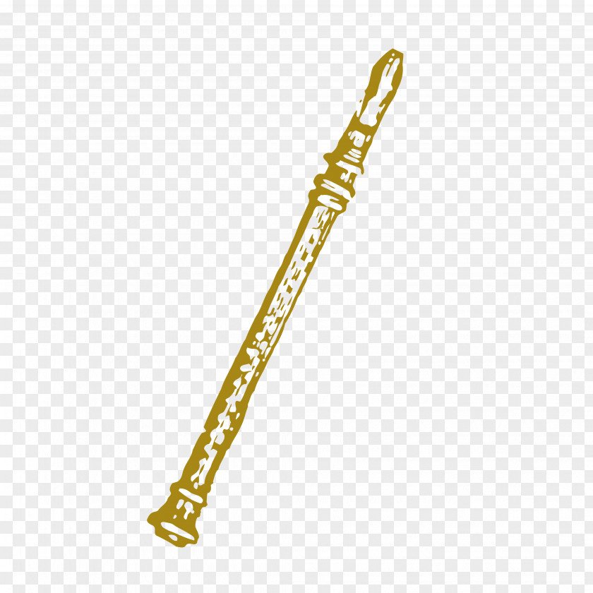 Hand-painted Flute Dizi Musical Instrument PNG