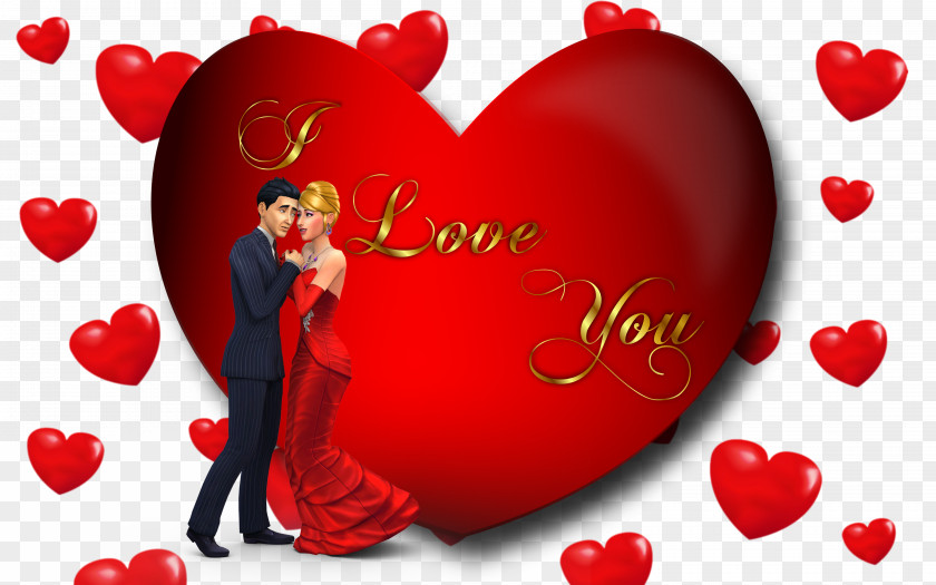 Romantic Love Desktop Wallpaper Heart High-definition Video PNG