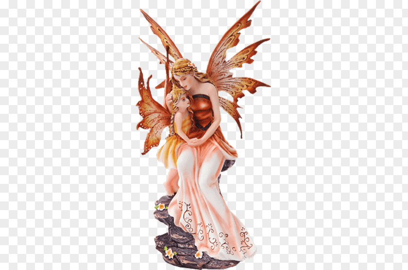 Fairy The With Turquoise Hair Figurine Statue Child PNG