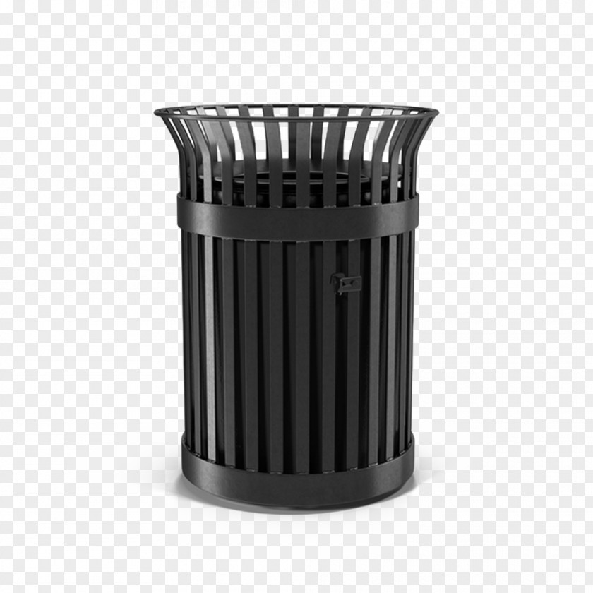 Metal Trash Can Waste Container PNG