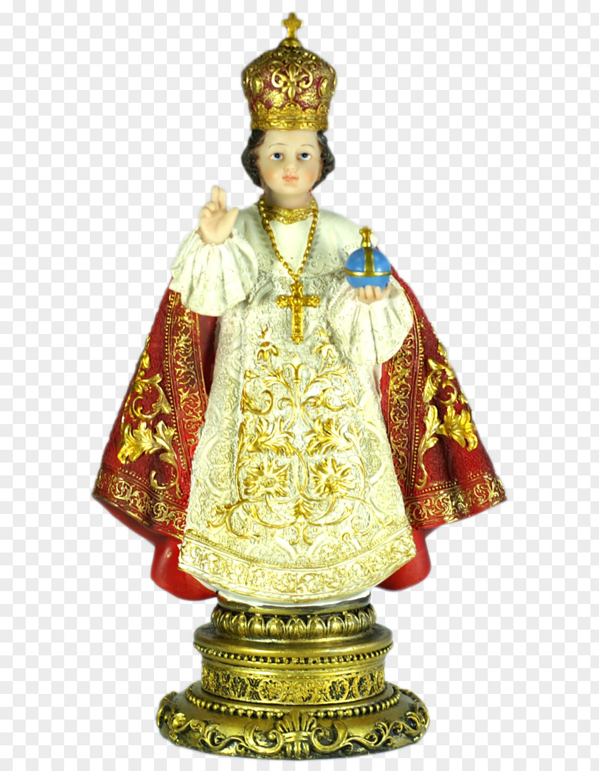 Statue Infant Jesus Of Prague Child Religion Figurine PNG