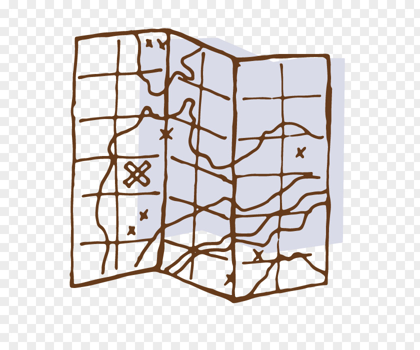 Vector Art Paper Map Icon PNG