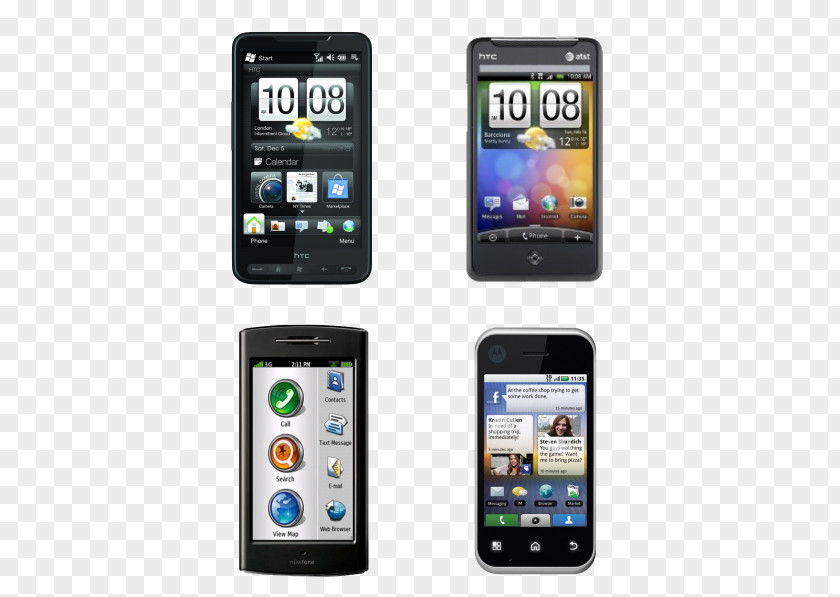 4 Smartphones Smartphone Feature Phone Mobile Icon PNG