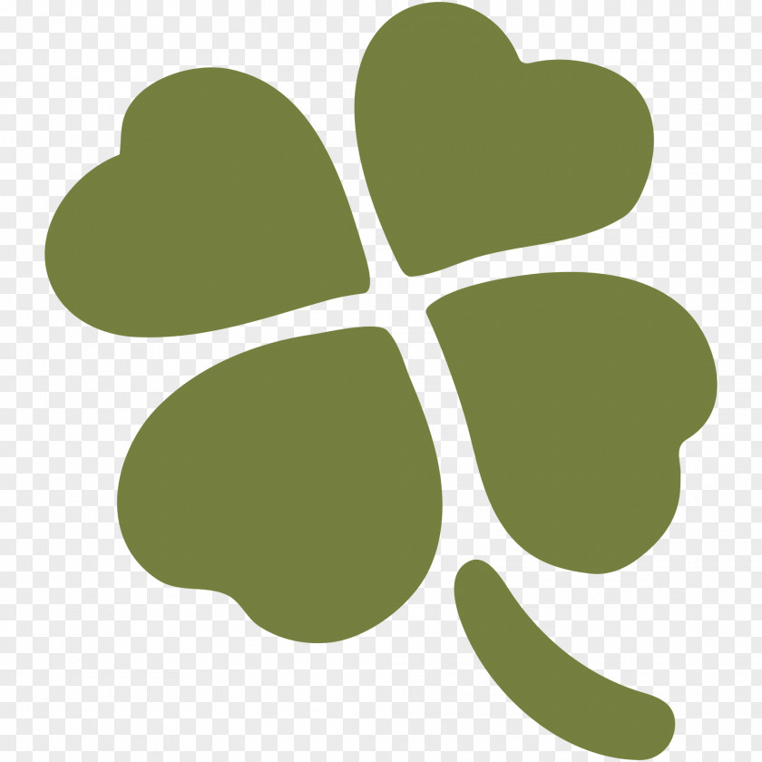 Clover Emoji Four-leaf IPhone Text Messaging SMS PNG