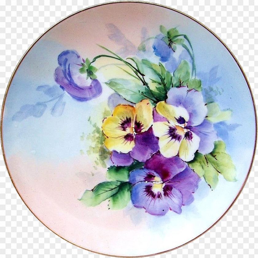 Flower Pansy Floral Design Cut Flowers Violet PNG