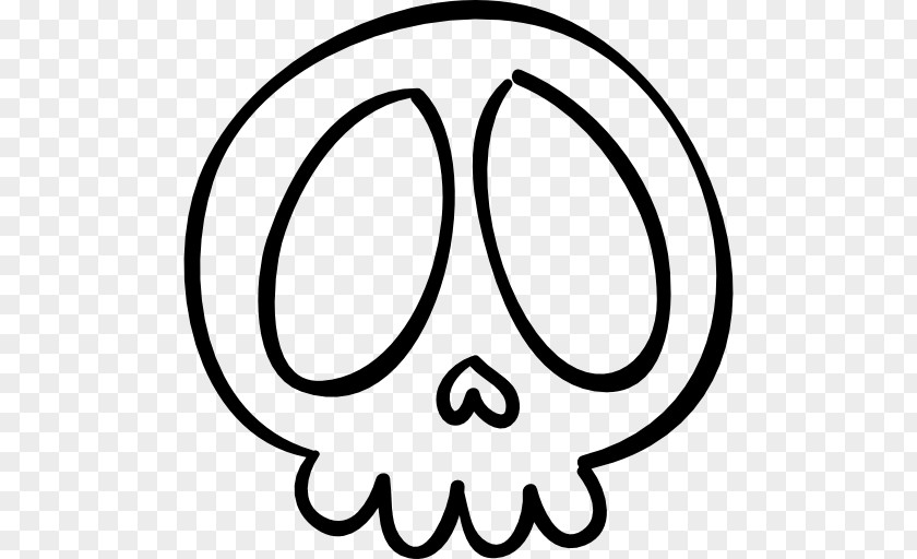 Hand-painted Skull Halloween Bone PNG