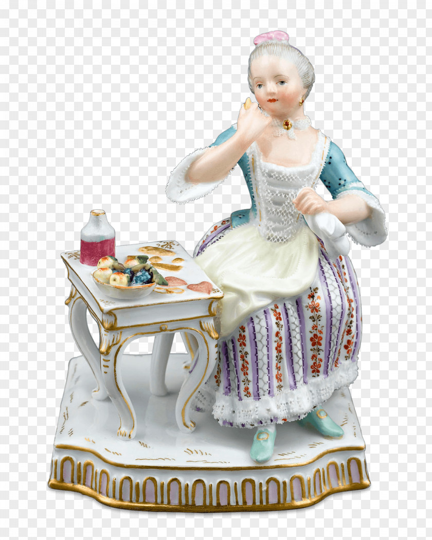 Meissen Porcelain Figurine Doll PNG