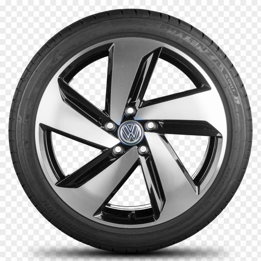 Volkswagen Alloy Wheel Golf Car Tire PNG