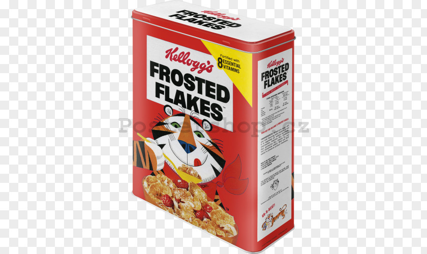 Box Frosted Flakes Corn Kellogg's Tony The Tiger Breakfast Cereal PNG