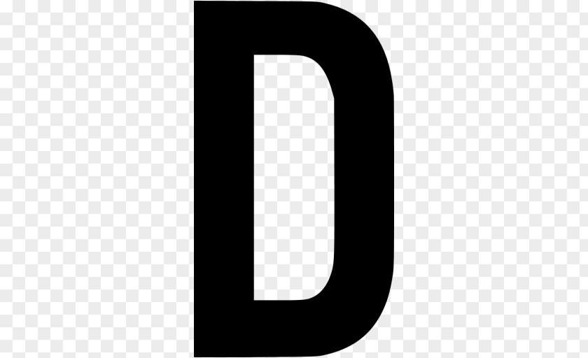 Letter D Brand Logo Black And White PNG