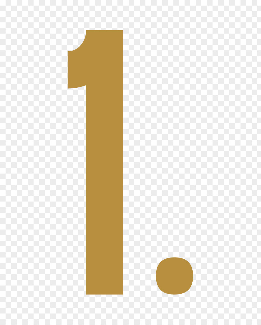 Number One Rectangle Font PNG