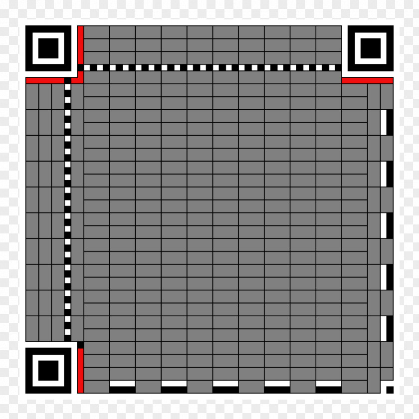 Plus Size Model QR Code 2D-Code Data Structure PNG