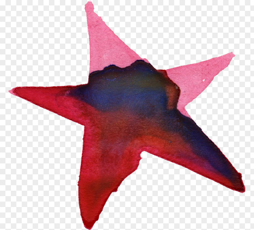 Watercolor Star Painting Clip Art PNG