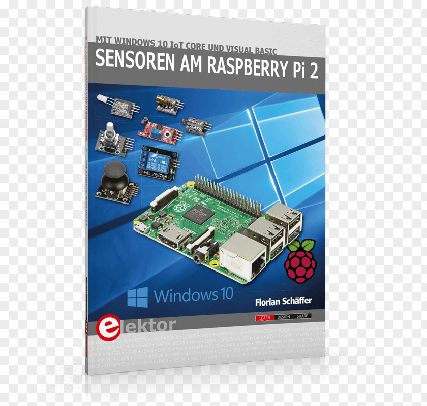 Book Sensoren Aan De Raspberry Pi 2: Met Windows 10 IoT Core En Visual Basic Microcontroller Electronics Elektor PNG