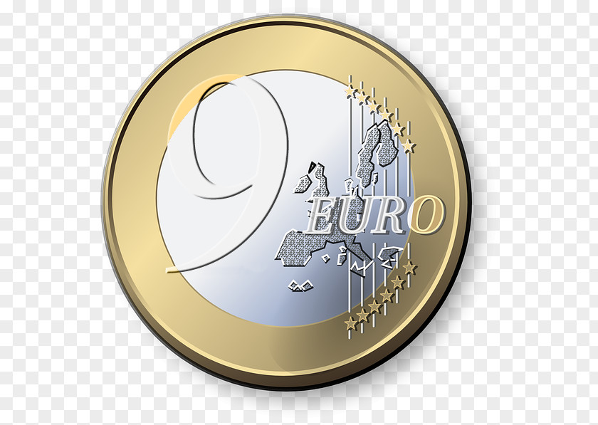 Euro Coins 1 Coin Clip Art PNG