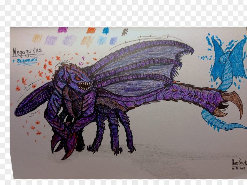 Godzilla Vs Megaguirus Drawing Fan Art PNG