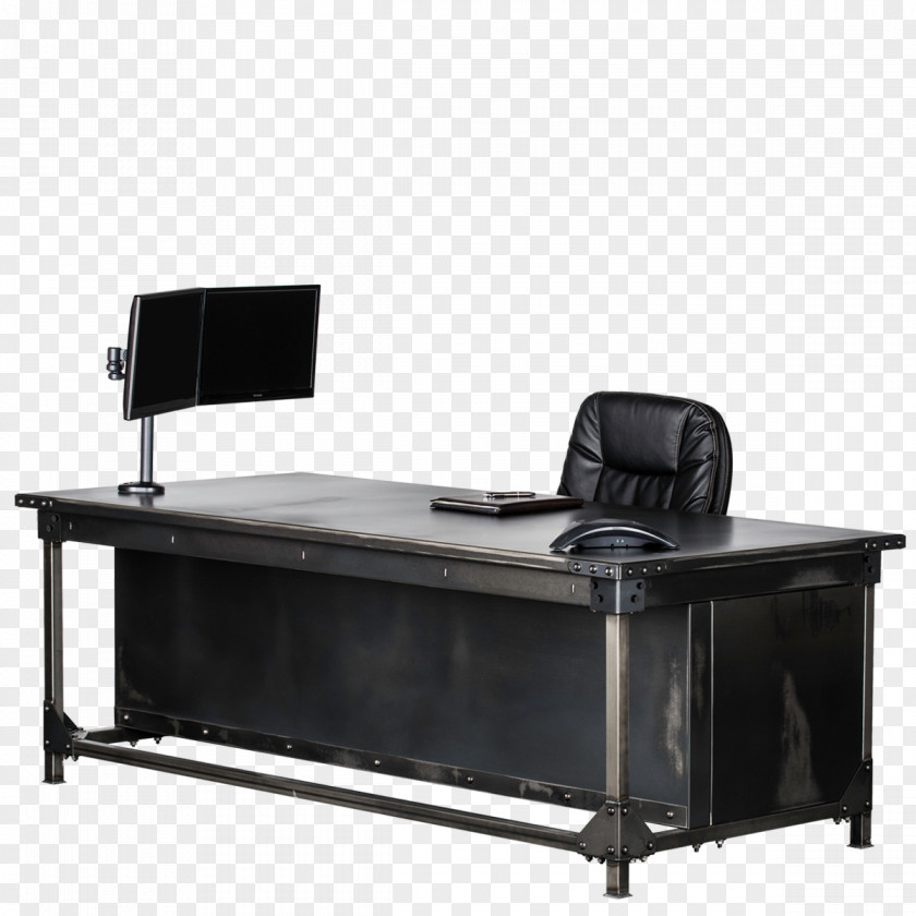 Table Computer Desk Ironworks Drawer PNG