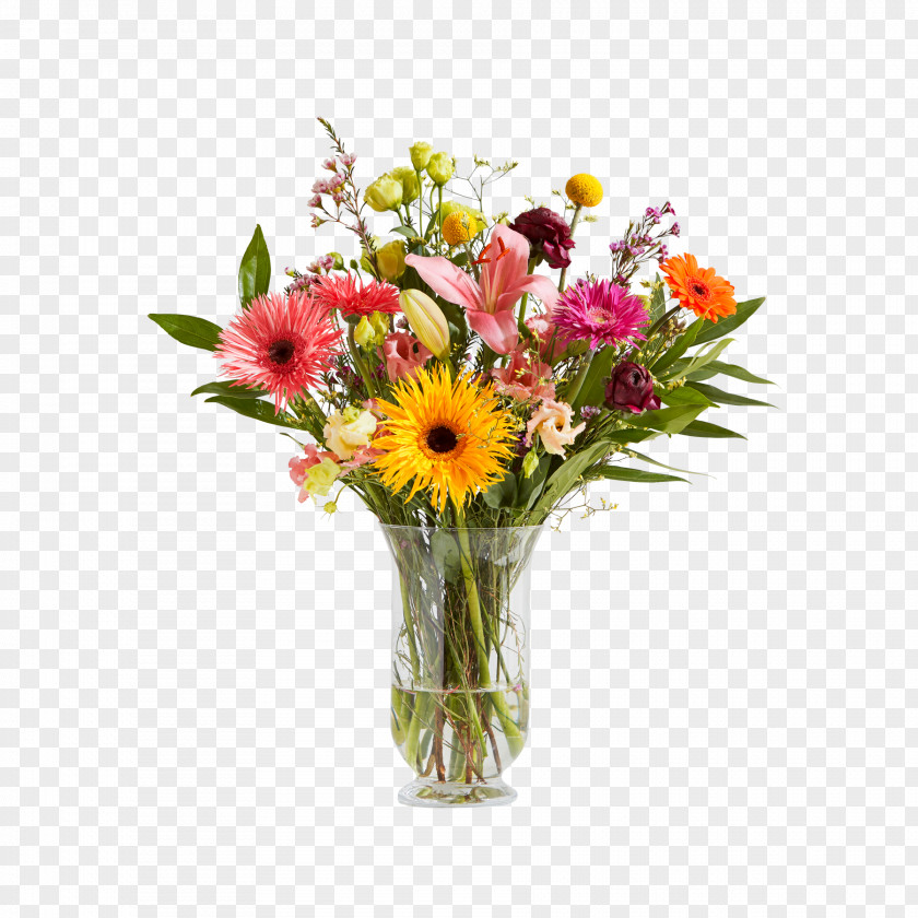 Vase Transvaal Daisy Floral Design Flower Bouquet Cut Flowers PNG