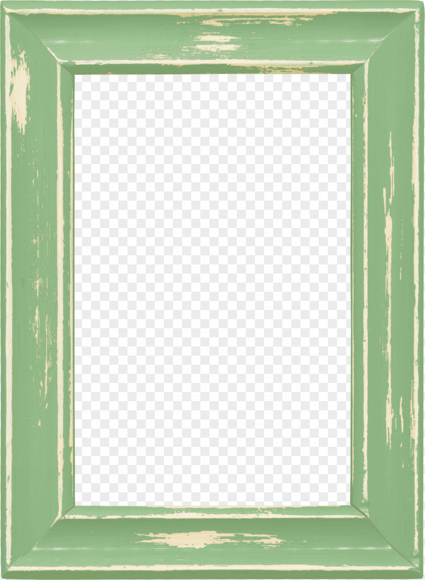 Vintage Green Frame Picture Clothing PNG