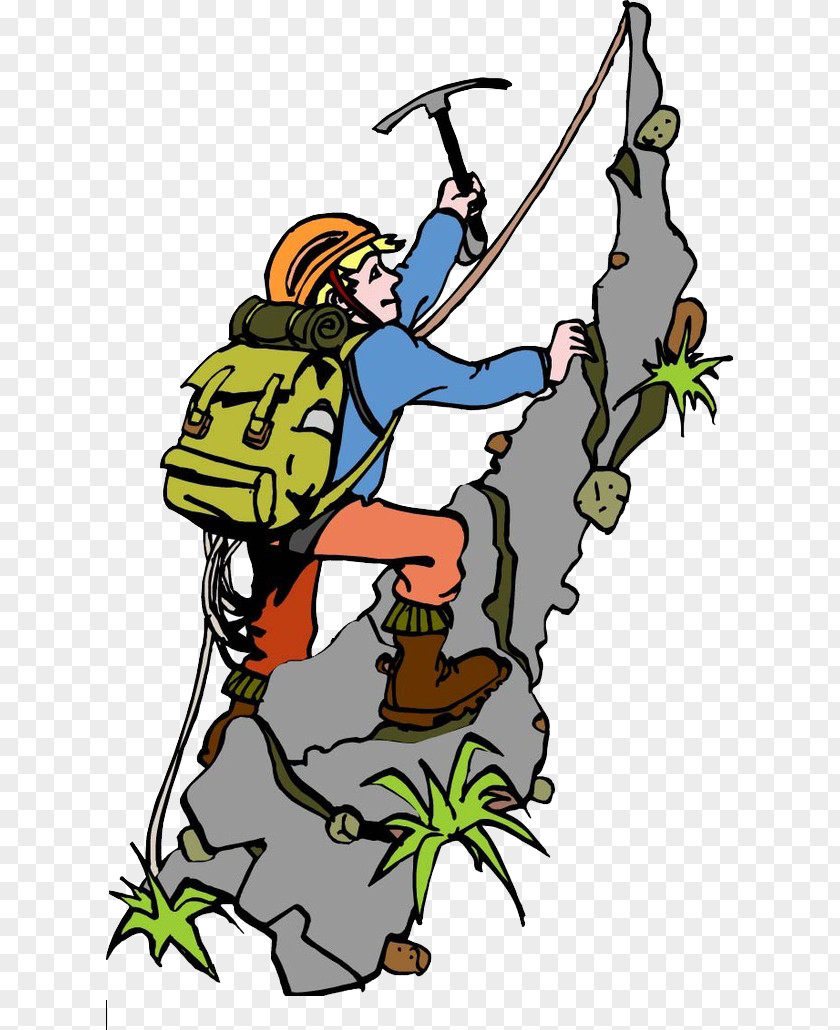 Field Climb Mountaineering Cartoon Outdoor Recreation PNG