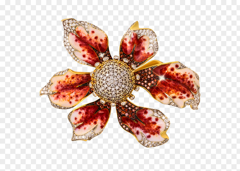 Flower Brooch PNG