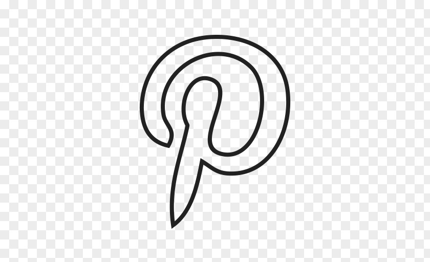 Share Outline Social Media Communication Pinterest Dearch PNG