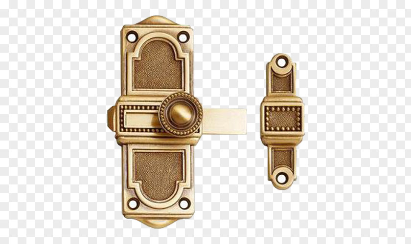 Door Handle Brass Lock Latch PNG