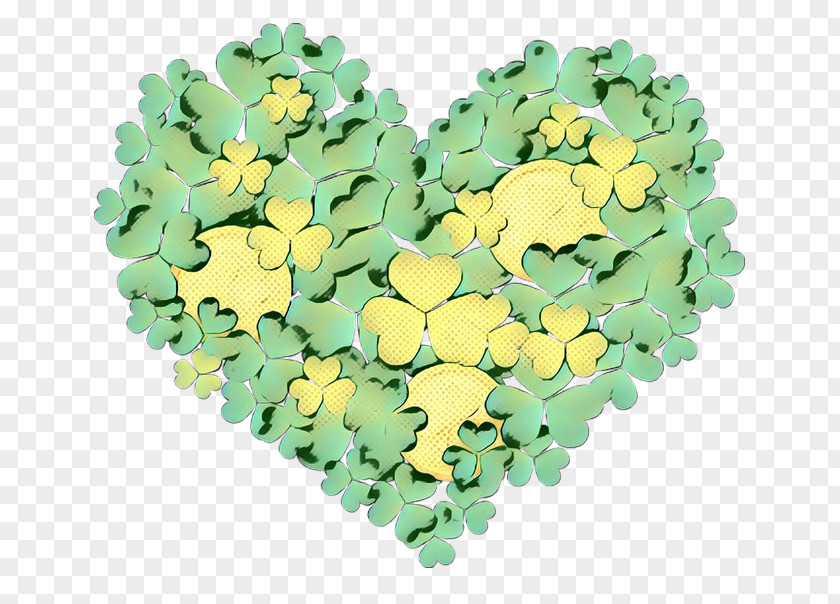 Flower Symbol Green Yellow Leaf Heart Plant PNG