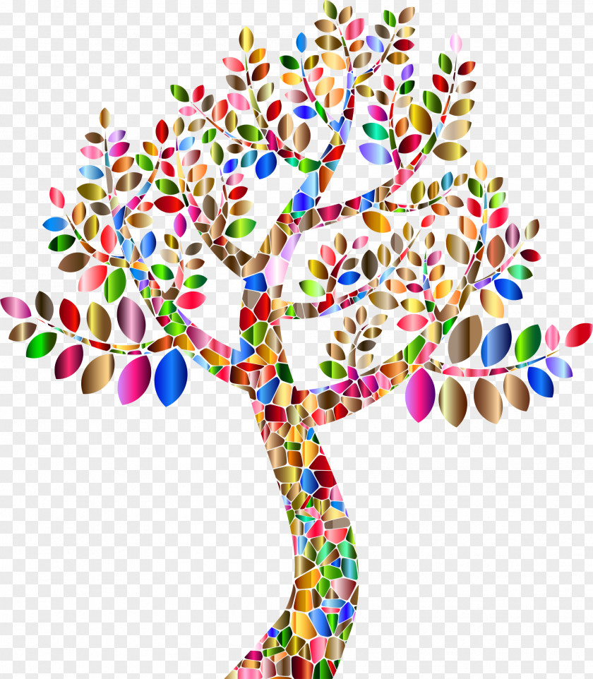 Forrest Tree Rainbow Color Clip Art PNG
