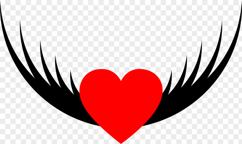 Heart Wing Bird Drawing Clip Art PNG