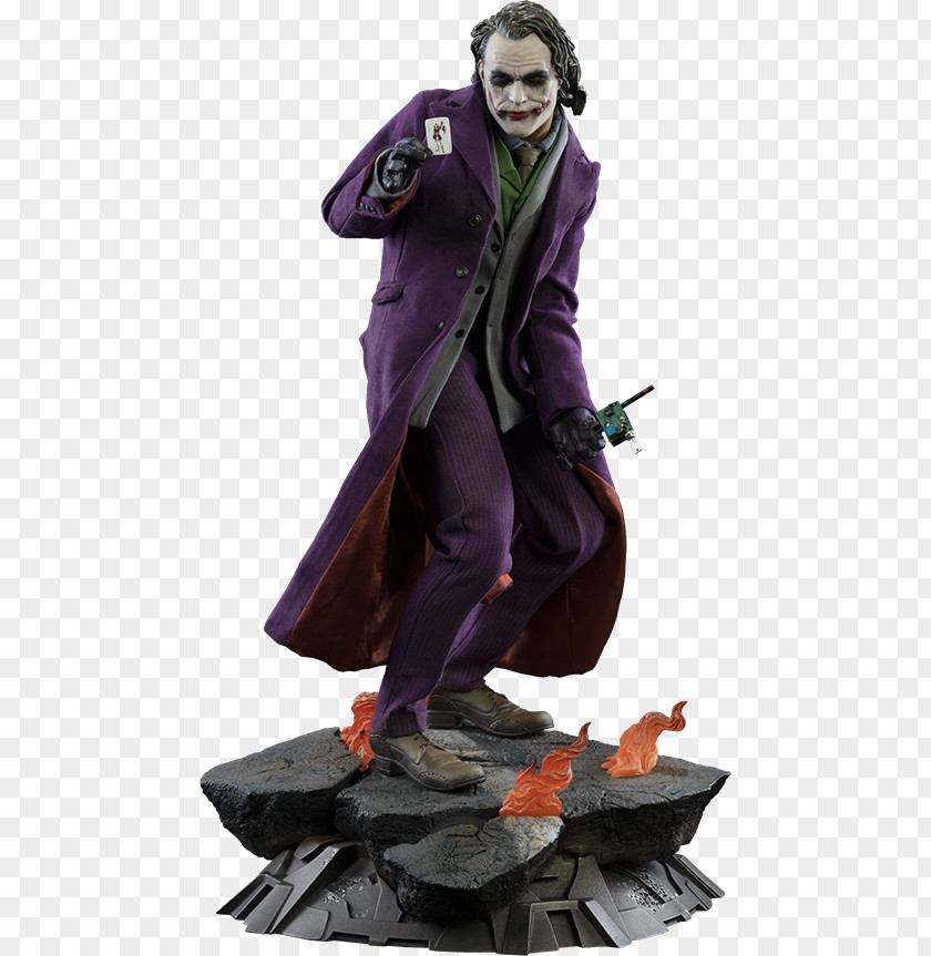 Heath Ledger Joker The Dark Knight Batman Figurine Deathstroke PNG