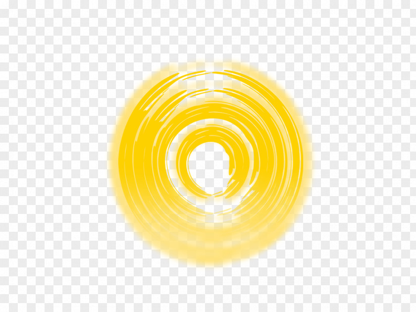 Yellow Halo Round Circle Font PNG