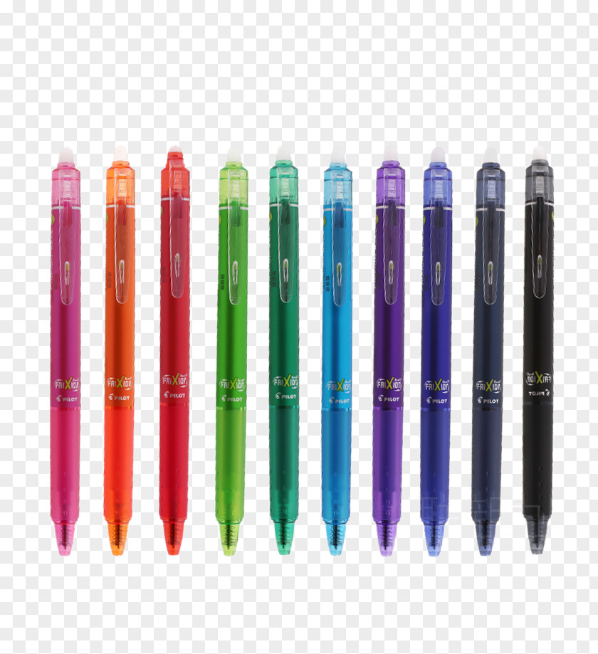 A Variety Of Shell Color Black Pen Ballpoint Pilot Frixion Gel PNG