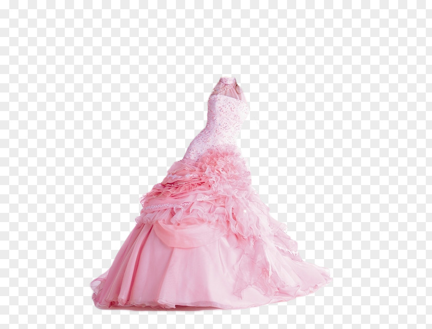Pink Wedding Dress Ball Gown Cocktail PNG