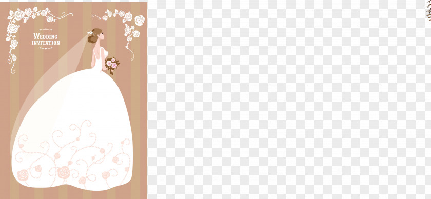 Romantic Wedding Card Invitation Paper Text PNG