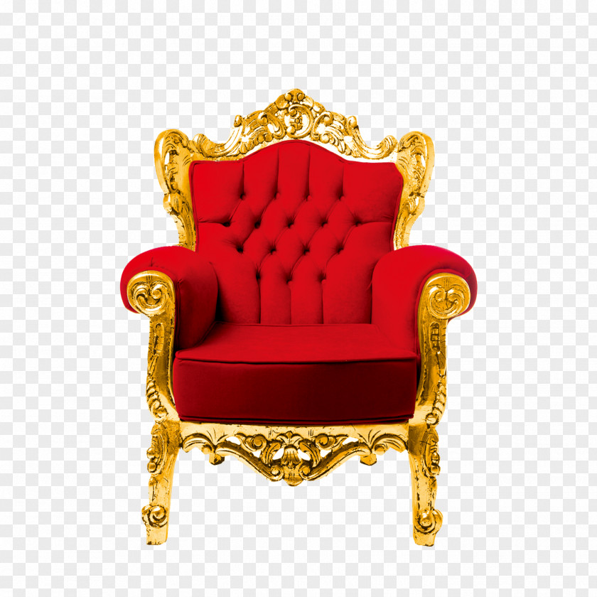 Throne Wing Chair Couch Table Living Room PNG