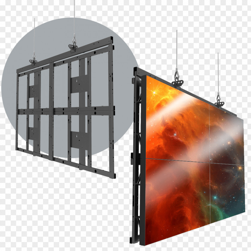 Ceiling Grid Clamps Video Wall Liquid-crystal Display Light-emitting Diode LED PNG