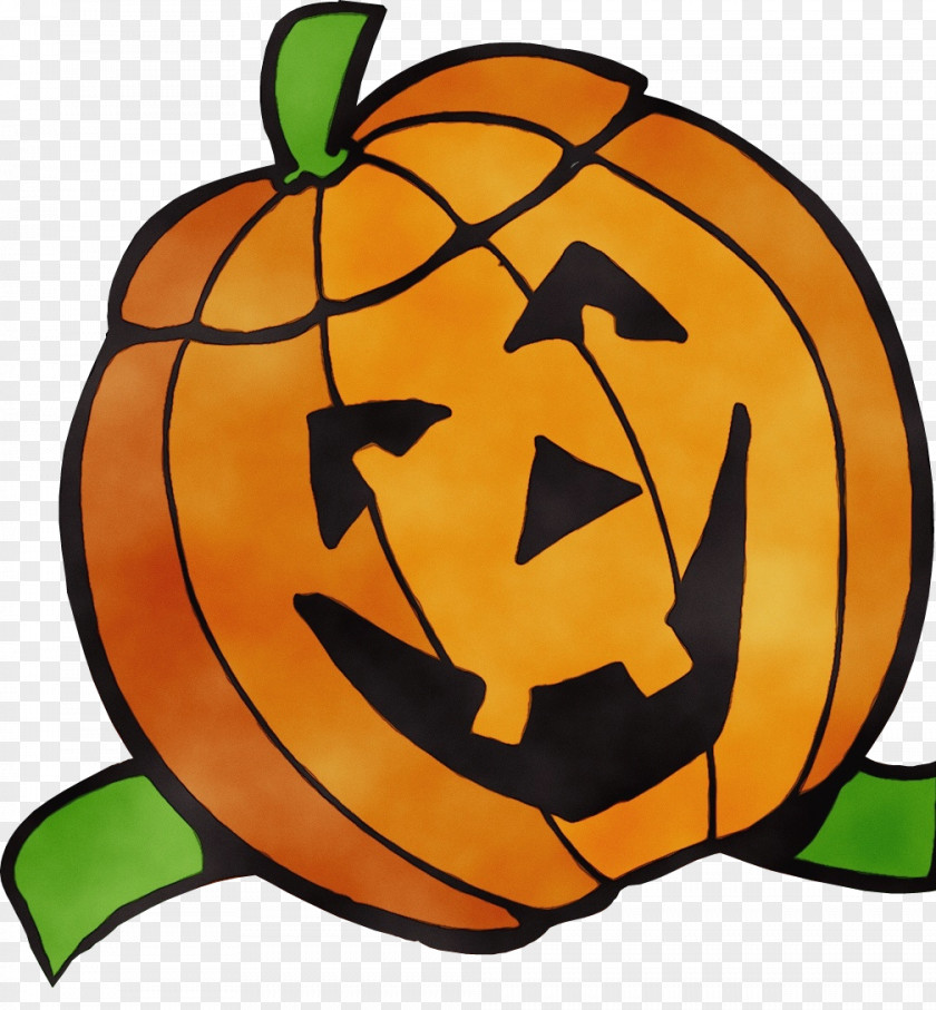 Cucurbita Fruit Halloween Pumpkin Cartoon PNG