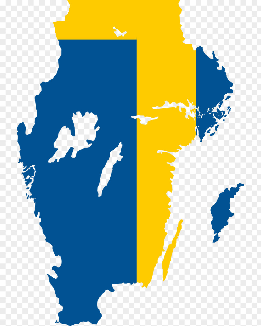 Euro Flag Of Sweden Blank Map PNG