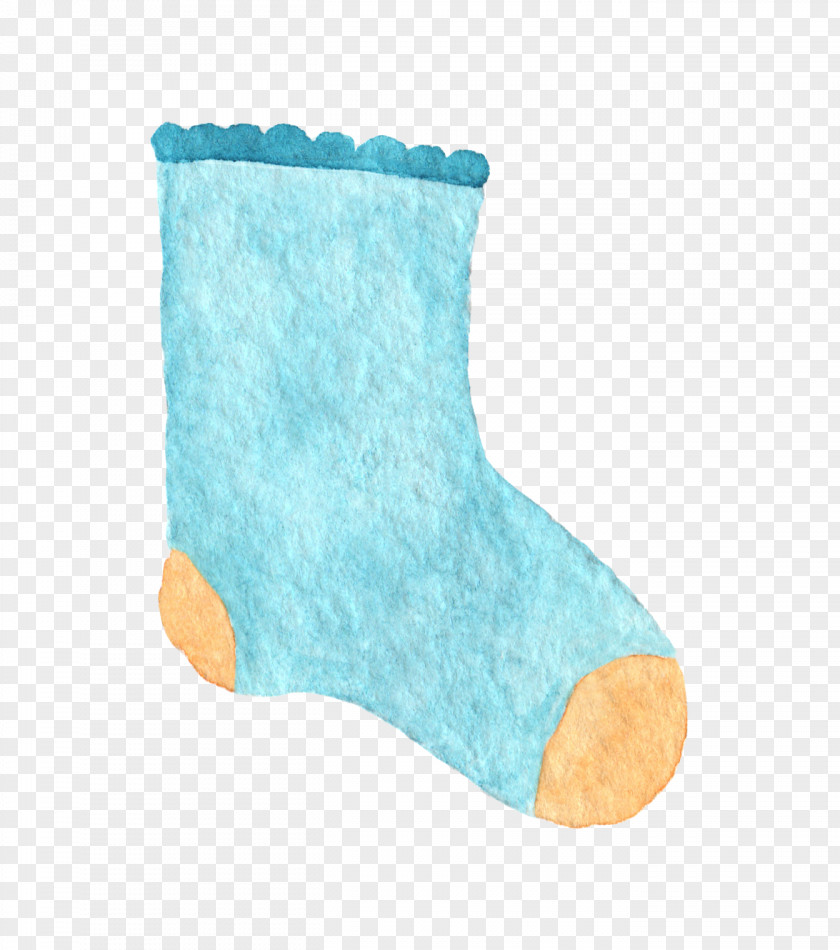 Blue Socks Sock Child PNG