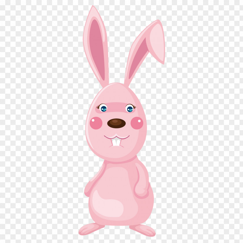 Cute Little Rabbit Hare Easter Bunny Pink PNG