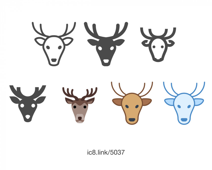 Deer Reindeer Font PNG
