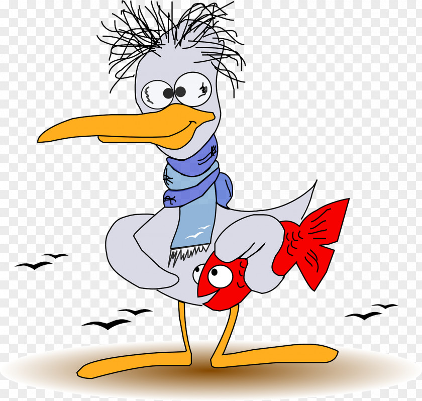 Gulls Prey Bird Cartoon Clip Art PNG