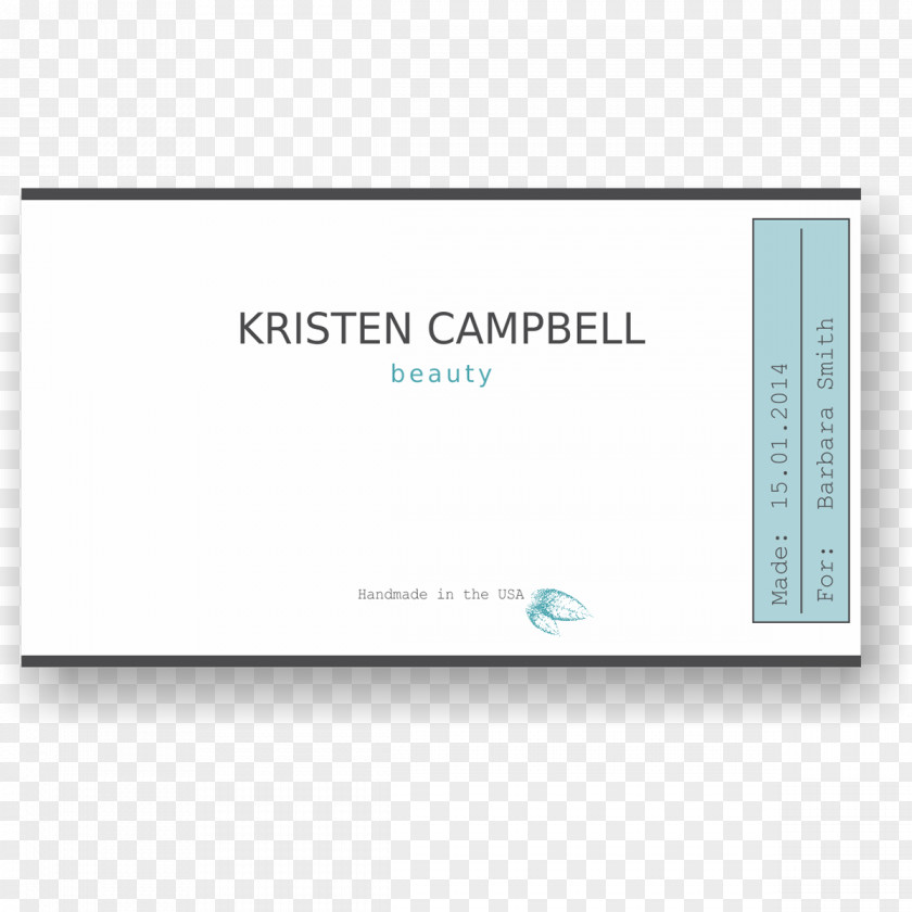 High-end Business Card Design Brand Font PNG