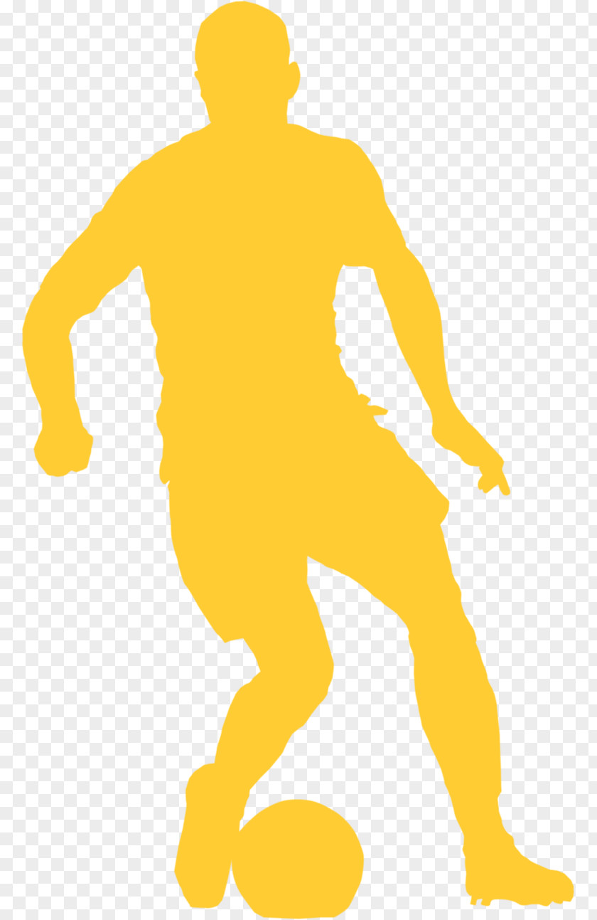 Yellow Standing Silhouette Recreation PNG