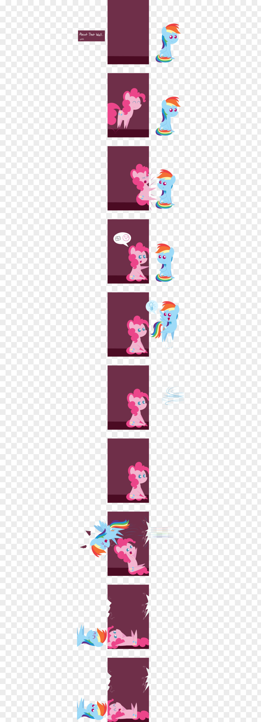 BREAK WALL Pinkie Pie Rainbow Dash DeviantArt Fourth Wall Princess Luna PNG