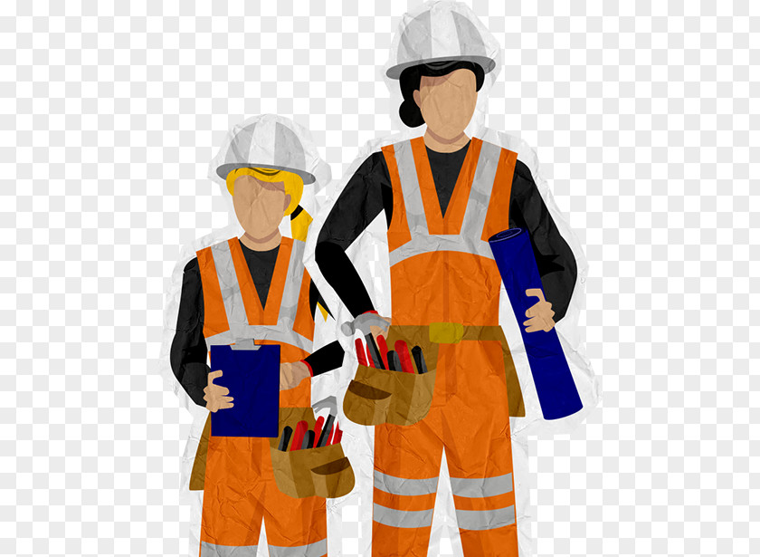 Construction Worker Hard Hats Outerwear Uniform Architectural Engineering PNG
