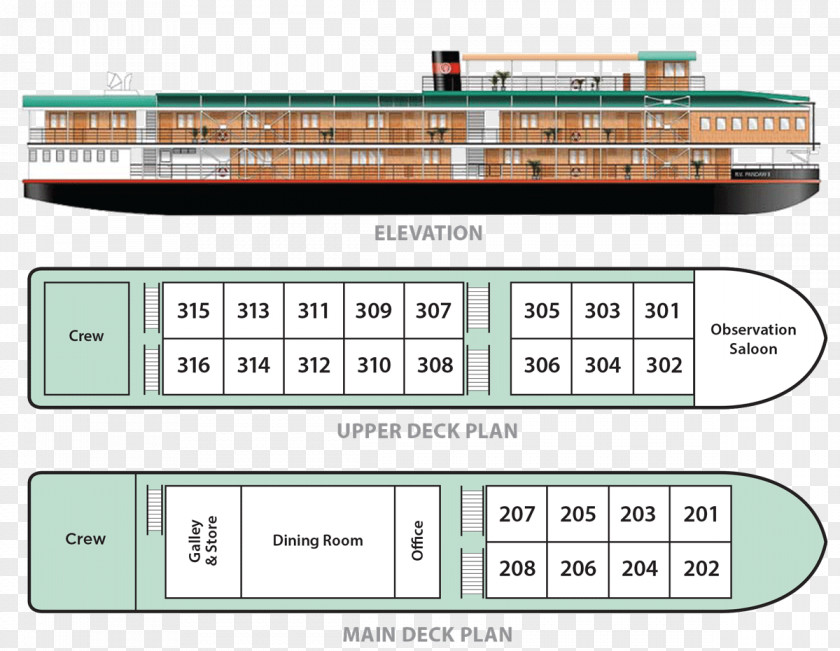 Cruise Ship Pandaw Mandalay Irrawaddy River Katha, Myanmar PNG